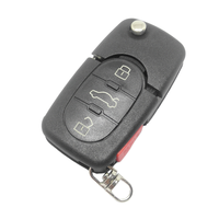 Coque de clé télécommande avec lame d'urgence pour voitures Chrysler, clé de véhicule à 4 boutons pour modèle C-Chrysler