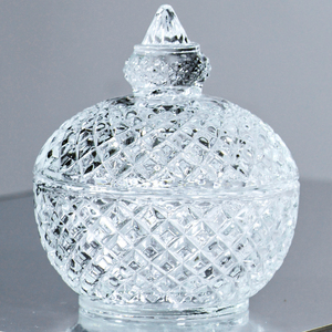 Elegant Fashion Wholesale Household Wedding Accessories Kitchen Glass Candy Box Food Home <strong>Decor</strong> Storage <strong>Jar</strong> - Product Image 3
