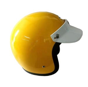 Mũ bảo hiểm kiểu Nhật Bản, kiểu mở mặt, mũ bảo hiểm cổ điển bằng sợi thủy tinh, mũ bảo hiểm nửa đầu - Product Image 1