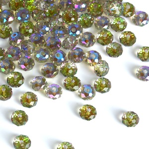 3A, venta al por mayor, 4/6/8 MM, ilusión chapada, cristal redondo, cuentas sueltas coloridas para fabricación de joyas DIY - Product Image 3