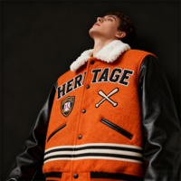 Fabricant de vêtements streetwear sur mesure, veste de baseball pour hommes avec patch brodé, veste varsity à blocs de couleur pour hommes