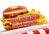 Burgers gonflables de camion de nourriture d'approvisionnement d'usine et barre gonflable démontable de support d'autobus de nourriture de voiture de cabine de frites pour la location