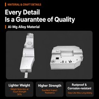 Réservoir de carburant auxiliaire à capacité supplémentaire 130L+132L pour Gladiator JT, en Al-Mg, fixation OEM par boulons, plaque latérale de 3 mm, Steppe 4x4 Pickup