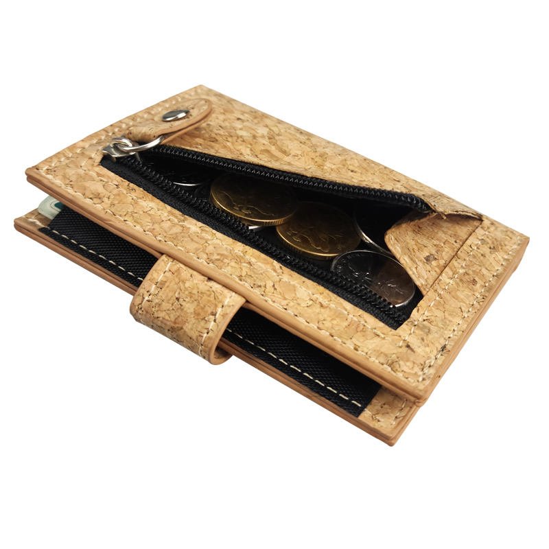 Новый тренд водонепроницаемый коричневый Carteras Billetera мужской пробковый кожаный бумажник