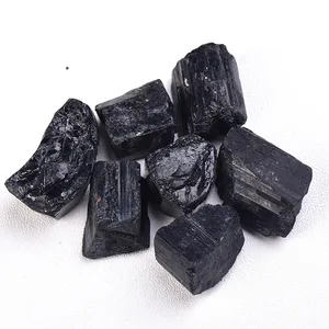 Đá Tourmaline Màu Đen Tự Nhiên Đá Giá Đá Tourmaline Thô Đá Tourmaline Đá Sỏi