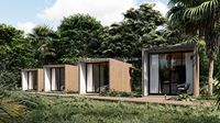Maisons préfabriquées de luxe en panneaux sandwich pour hôtels, bâtiments de jardin entièrement meublés, cabanes de villégiature, installation facile, design moderne