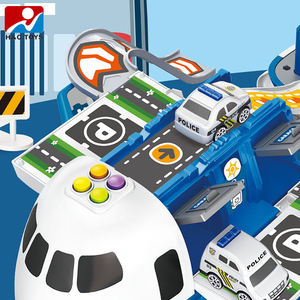 Almacenamiento transporte juguetes estacionamiento 2 camión de policía 12 barricada conjunto para niños Avión de <span class=keywords><strong>juguete</strong></span> avión - Product Image 3