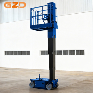 במת הרמה טלסקופית קלה GZD גובה 4.8 מטר, כושר נשיאה 227 ק\\\"ג, מנוע חשמלי 1.3 קילוואט, מעלית זרוע טלסקופית - Product Image 2