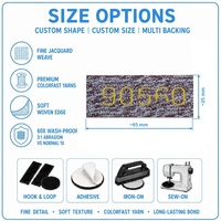 Étiquette tissée lavable classique pour vêtements de sport, idéale pour sweats à capuche, sweats et marquage de vêtements en entreprise ou atelier