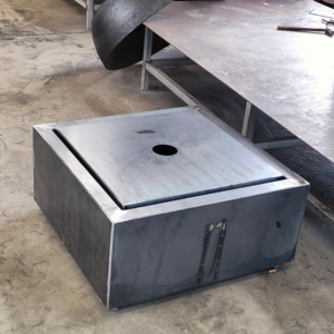 Garden Block Rusted Fountain,Corten Steel <b>Cube</b> Water Fountain, Garden Fountain Water Feature - Product Image 6