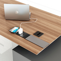Bureau de direction moderne de luxe, électrique, réglable en hauteur, convertible, prix abordable, plateau en bois, mobilier informatique