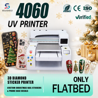 Printer UV DTF 4060 CMYK Putih Varnish Cold Peel untuk Casing Ponsel Natal, Stiker Kuku, Decal Kustom, Bisnis Kecil Langsung