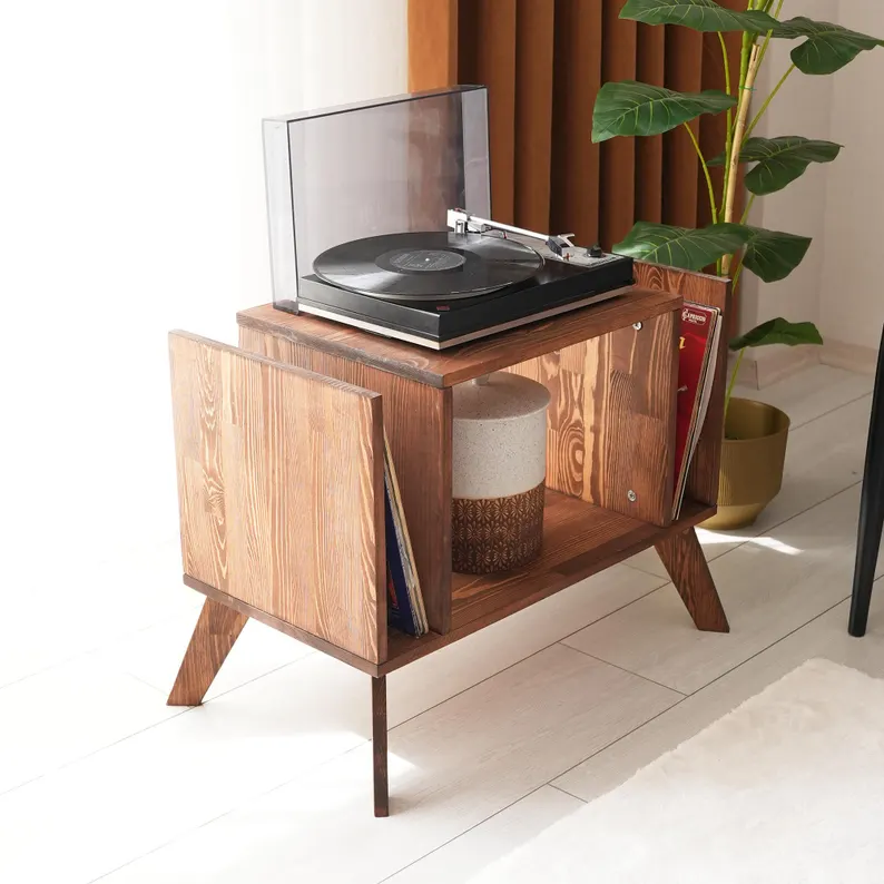 Hot Sale Wood Record Album Holder