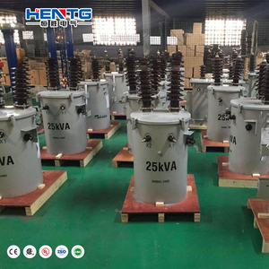 Hentg D11 10KV 12kva/15kVA/20kva 50Hz/60Hz tần số một pha cực gắn dầu loại onan làm mát máy biến áp điện - Product Image 3
