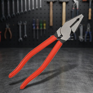 Pince combinée de coupe en acier au carbone moyen, 10 pouces, de fabrication taïwanaise, de haute qualité, avec poignée en plastique souple et revêtement en vinyle. - Product Image 2