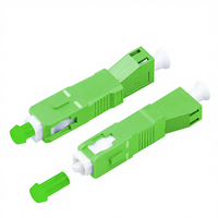 Adaptateur de fibre optique monomode DHX 9/125um SC/APC mâle LC/APC femelle hybride DIMAN SC-LC QSFP pour applications FTTH