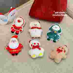 Pendentifs en peluche de Noël en gros - Série de poupées de dessin animé mignonnes pour sacs, bijoux et décorations de fêtes - Tendance 2025 à succès - Product Image 1