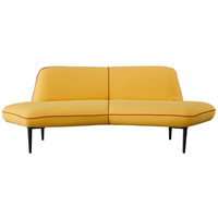 Ensemble de canapé et de chaises en bois pour espace de loisirs créatif, design moderne, pour hall d'hôtel, réception, bureau, salle de réunion