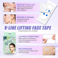 Bande faciale de levage de visage sous le maquillage, bande invisible de levage de visage pour la peau affaissée, pour les yeux de jowls