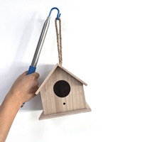 Pôle télescopique en acier inoxydable cage à oiseaux suspension poteau utilisation jardin