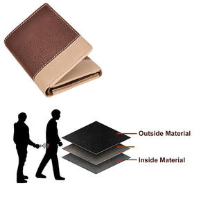 Cartera Delgada Profesional de Alta Calidad para Hombre, Cartera de Cuero Genuino, Nuevo Diseño, Cierre Abierto, Carteras Cortas para Hombre - Product Image 2