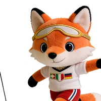 Jouets en peluche personnalisés Mascotte Renard en Coton Biologique et Coton PP Lavé Entièrement Personnalisables Commandes en Gros Direct Usine OEM/ODM