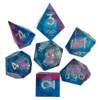 Jeu de société interactif de table en résine Quicksand pour DND, Dungeons & Dragons, COC, TRPG, avec dés en époxy Kulu