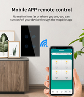 Interrupteur mural intelligent standard AU 10A, contrôle vocal WiFi Smart Life, contrôle tactile, automatisation domestique