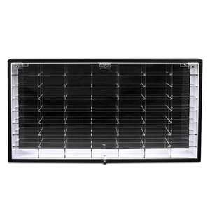 Vitrine murale en acrylique pour voitures miniatures 1/64, 56 emplacements, compatible avec les collections Hot Wheels et Matchbox - Product Image 1