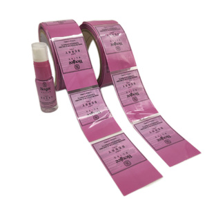 Etiqueta personalizable para botella de plástico y agua con sellado térmico de PET/<span class=keywords><strong>PVC</strong></span>, rollo de envoltura de manga termorretráctil, embalaje para etiquetas Premium - Product Image 1