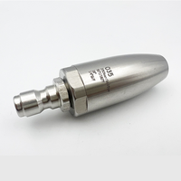 Pistolet à eau haute pression buse rotative lavage de voiture buse de lotus de nettoyage en céramique haute pression en acier inoxydable