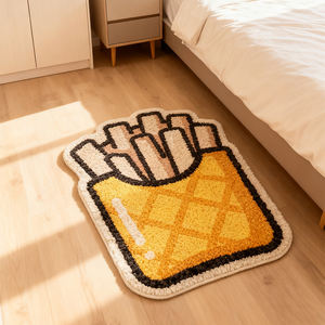 Tapis de Sol en Microfibre Douce pour Chambre et Salle de Bain, Design OEM, Tapis Touffeté Irrégulier Personnalisé pour Adolescent - Product Image 1