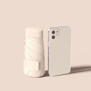 Paraguas Plegable de Bolsillo Mini Portátil al por Mayor para Damas, Personalizado con Protección UV, Luz y Estuche con Logotipo, Manual - Product Image 3