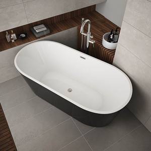 Bañera blanca independiente de lujo moderna de 1,7 m, baño profundo, bañera de <span class=keywords><strong>hidromasaje</strong></span> inflable aprobada por CE/cUPC para uso en Villa interior portátil - Product Image 5