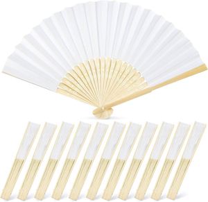 Abanicos Plegables de Bambú, Abanico de Mano Plegable para Decoración DIY, Bodas, Baile, Fiestas de Verano - Product Image 1