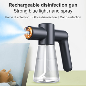 Wholesale Auto USB Rechargeable 1800mAh Cordless Nano Mist Spray Gun UV Light Sprayer Atomizer for Hair - Product Image 6