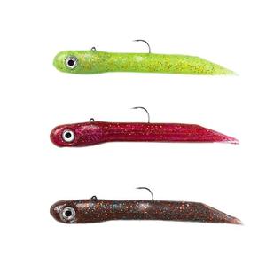 NUEVO OEM 12cm 30g Material TPR Agregar <span class=keywords><strong>sabor</strong></span> a pescado y sal Señuelo suave Cebo de pesca de lubina de plástico Tubo de cebo suave Señuelo de pesca de gusano - Product Image 4