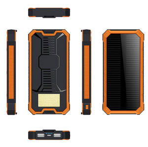 Năng lượng mặt trời ngân hàng điện với <span class=keywords><strong>LED</strong></span> cắm trại ánh sáng 10000mAh sạc di động W/ <span class=keywords><strong>Dual</strong></span> USB Kết quả đầu ra & dây buộc cho ngoài trời, khẩn cấp và du lịch - Product Image 3