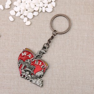 Attractions mondiales porte-clés en métal Rome dubaï Paris Venezia Madrid visite de la ville étrangère Souvenir artisanat en métal porte-clés - Product Image 5