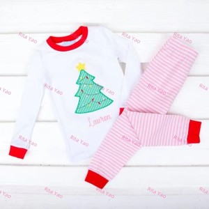Pyjamas de Noël personnalisés en coton unisexe, pyjamas rayés de Noël, pyjamas personnalisés pour petit garçon et petite fille, pyjamas de Noël pour enfants, pyjamas du Père Noël 2026 - Product Image 6