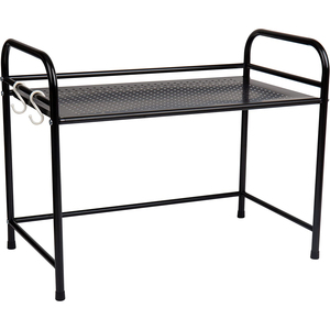 Wholesale Eco-Friendly Foldable Space-Saving Powder Coated Modern Kitchen Counter Cabinet Sturdy Iron Storage <strong>Rack</strong> <strong>Microwave</strong> - Product Image 5