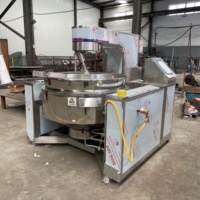Mélangeur planétaire automatique RT avec cuve à double enveloppe pour sauces chili, bases de hot pot, confitures et produits alimentaires à haute viscosité, facile à nettoyer