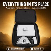 Étui de transport rigide pour Starlink Mini + Station d'alimentation 245,7 Wh, batterie portable 76800 mAh, protection IP65, solaire