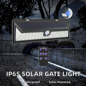 IP65 Waterproof Outdoor Garden Solar Gate <b>Motion</b> <b>Sensor</b> <b>LED</b> <b>Light</b> <b>with</b> 270 Beam Angle Dimmable 2-Year Warranty for Wall - Product Image 2