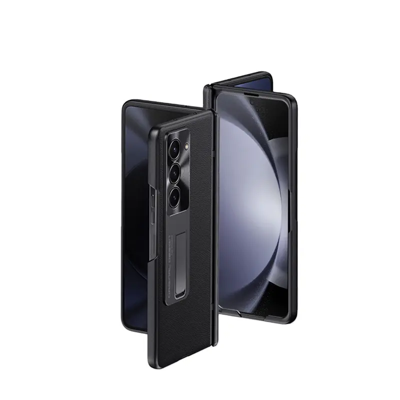 XUNDD 도매 가격 신상품 충격 방지 PU PC 하드웨어 전화 케이스 삼성 Z 폴드 5 금속 렌즈 보호 커버 재고