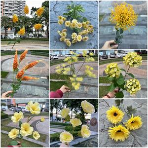 Monet jardín estilo elegante Floral ventana puerta <span class=keywords><strong>cabeza</strong></span> decoración grande púrpura azul mariposa Fondo flores simuladas para la belleza - Product Image 2