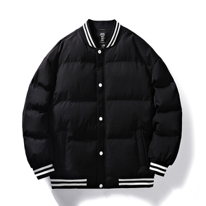 Veste d'hiver épaisse de haute qualité, style varsity, sans motif, personnalisable avec logo OEM, unisexe, pour homme. - Product Image 5