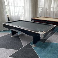 Table de billard de style américain 7/8/9 pieds pour jeux de billard et de tennis de table, usage commercial, prix fabricant, 9 boules