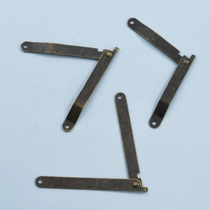 Nuove Cerniere di Supporto Angolari in Ferro Stile Antico per Scatole, Supporto Mobile per Scatole Regalo, Uso Scolastico, Angolo di Apertura 180° - Product Image 3