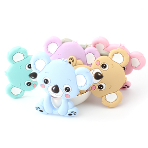 Jouets de dentition naturels et biologiques pour bébés, ensemble de clés de dentition, sans BPA, résistants au congélateur, en silicone souple, pour bébés, unisexe, longue durée de vie, ISO9001 - Product Image 5